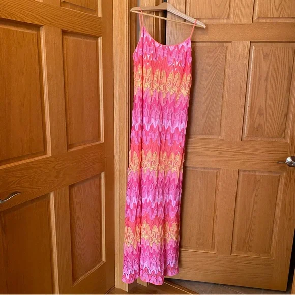Lilly Pulitzer Vibrant Pink and Yellow Maxi Dress - Picture 2 of 13